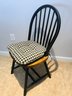 Pair Of Arrow Back Chairs With Check Cushions