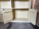 Vintage Sturdy Utilitarian Bookcase With Lower Cabinets