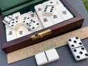 Vintage Abercrombie & Fitch Premium Dominoes In Custom Wood Box