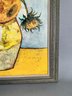 Vincent Van Gogh Print On Board, Sunflowers