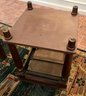 Pair Of Handsome Two Toned End Tables