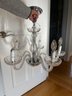 Hanging Chandelier Featuring Five Electric Candlesticks