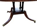 Leather Top Drum Table . Large .