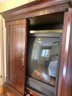 Mahogany Petit Armoire Cabinet / Entertainment By Fleetwood