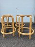 Lot Of Four Bentwood Stools - Made In Estonia