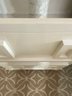 Contemporary Ivory Lattice Chest With Beveled Mirror Top