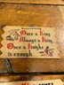 4 Vintage Wooden Post Cards