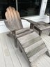 Pair Teak Adirondeck Lounge Chairs & Teak Side Tables By Outdoor Designs
