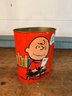 1969 Peanuts Themed Trash Can