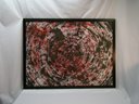 This Painting Is Composed With Acrylic Latex Framed With Native Poplar Wood Measures 42 By 32'