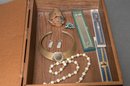Assorted Costume Jewelry And Box