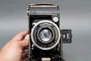 Vintage Voigtlander Bessa Folding Camera With Voigtar F4.5/11cm Lens