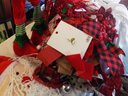 Mixed Christmas Decoration Lot With 2 Tall  Elves Roughly 25' Tall