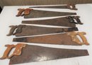 Lot Of 12  Vintage Various Hand Saws, Light Rust Wear
