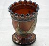 G159 Early Westmoreland Peacock Carnival Glass Cup