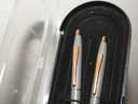 Vintage Cross Matte Gray With Gold Tone Finish Pen & Pencil In Case