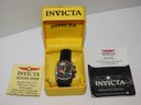 Never Worn INVICTA Mens Watch With Thick Glass Dome Crystal W/ Case & Paperwork