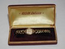 Working Gold Filled Elgin Deluxe Watch In Original Case