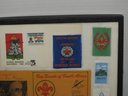 Lot Of Vintage Boy Scout Patches From South Africa Comes In The Glass Top Showcase,