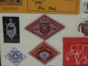 Lot Of Vintage Boy Scout Patches From South Africa Comes In The Glass Top Showcase,