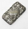 Old Ornate Coin Silver Match Case With Striker