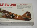 Sealed Vintage Focke - Wulf  Warplane Model Kit 16 Inch Wing Span