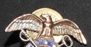 Old Gold Filled Military Pin WW1