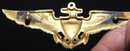 WW1 Gold Filled Naval Air Force Wings Pin