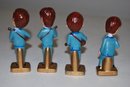 1960's Beatles Complete Set Of Cake Toppers Head Nodders