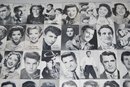 Lot Of 100 1950-60's Arcade Exhibit Cards Of Movie, T. V. And Music Stars.