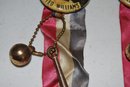 Two Ted Williams 1950-60's Pinback Button With Ribbons And Charms
