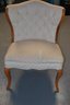 Vintage White Upholstered Chair