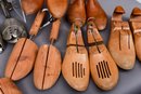 Collection Of Fourteen Vintage Pairs Of Shoe Trees