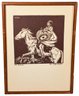 Signed Lon Megargee (American, 18831960) Woodblock Titled 'The Drum'