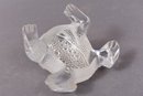 Signed Lalique Crystal Gregoire Frog Toad Art Glass Figurine