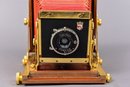 Anba Wood View Ikeda Factory Tokyo Folding View Camera With F. Deckel Munchen Lens