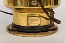 Antique Brass Lifeboat Binnacle With Gimballed Liquid Compass And Original Oil Burner Illumination Compartment