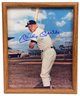 Framed Autographed Mickey Mantle Photograph