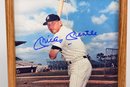 Framed Autographed Mickey Mantle Photograph