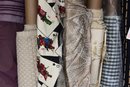 Collection Of Several Rolls Of Fabric