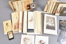 Collection Of Antique Photos And Wooden Box
