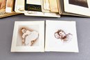 Collection Of Antique Photos And Wooden Box