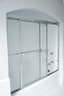 A Pair Of Rippled Glass Doors Shower Enclosure