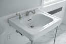 A Vintage Standard Brand Mid Century Wall Sink With Chrome Legs - Bath 2B
