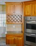 A Custom Plain & Fancy All Wood Upper & Lower Cabinets With Granite Counter - 'L' Shaped Wall Of