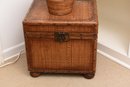 Bohemian Boho Bamboo Rustic Trunk File Storage Chest And Waste Paper Basket