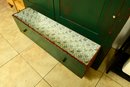 ABC Carpet & Home Old World Wilderness Green Hand Painted Wooden Cabinet