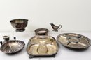 Collection Of Silverplate Serving Platters, Lazy Susan And More