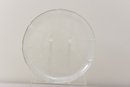 Glass Serving Platter, Round Glass Serving Plate And Set Of Five Glass Plates