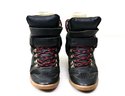 Isabel Marant Etoile Tibetan Leather And Suede Lace Up High-Top Sneakers (Size 38)